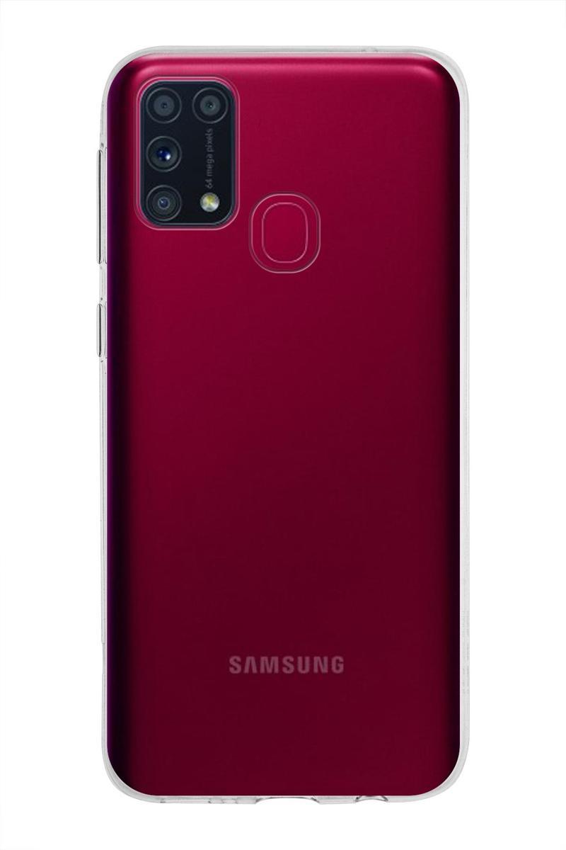 KZY İletişim Samsung Galaxy M31 Uyumlu Kapak Şeffaf Silikon Kılıf