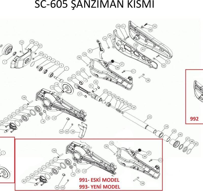 SC 605 Şanzıman Gövdesi No:35