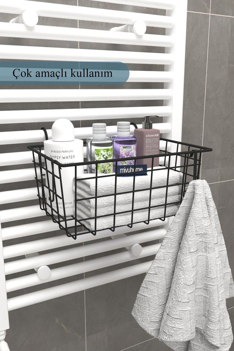 Asılabilir Havlupan Düzenleyici Havluluk Banyo Düzenleyici Havlu Kurutma Asılabilir Havlu Sepeti