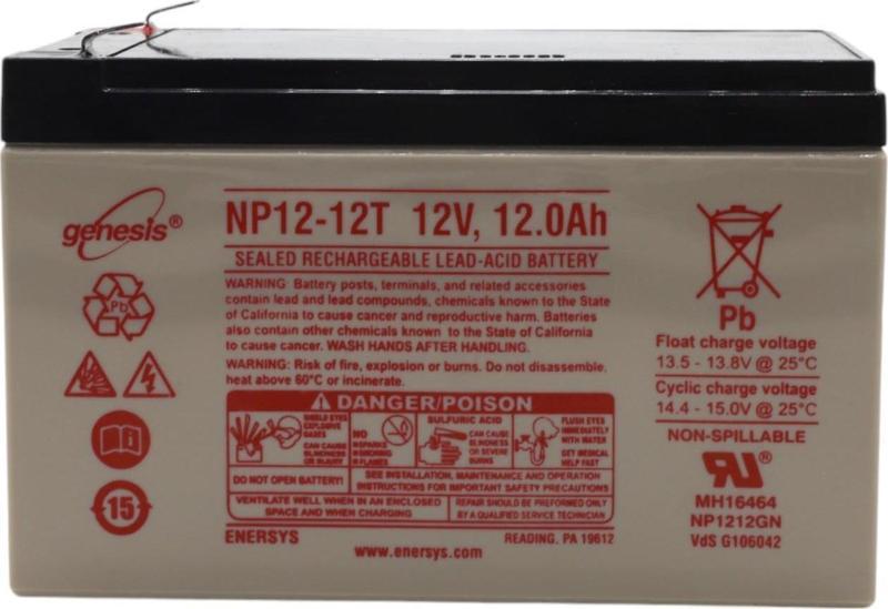 ENERSYS GENESİS NP12-12T 12V 12AH BAKIMSIZ KURU TİP AGM VRLA AKÜ