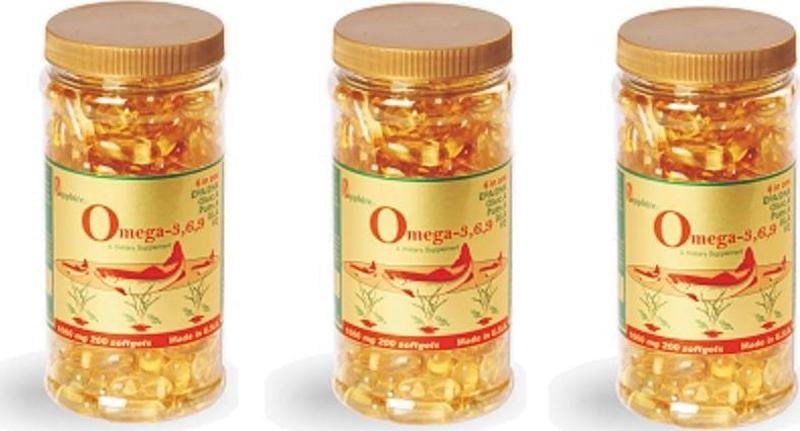 Omega-3,6,9 Softgel 200 Yumuşak Kapsül 3 Kutu