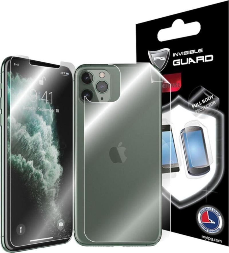 Apple Iphone 11 Pro Max Görünmez Hydrogel Tam Kaplama (Ekran Ve Arka Koruma)