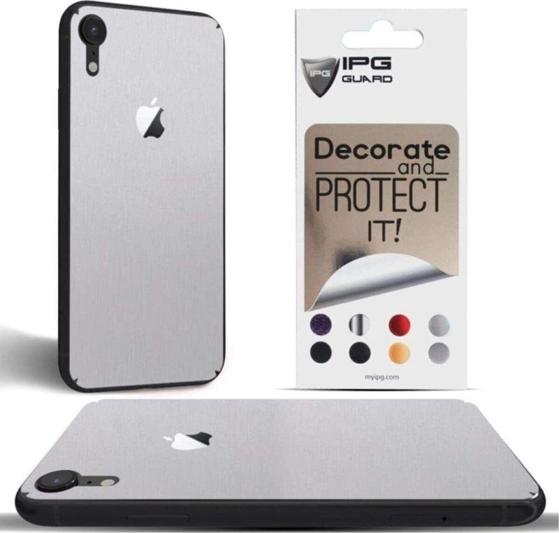 Iphone Xr Uyumlu Dekoratif Arka Koruma Sticker ( Alüminyum )