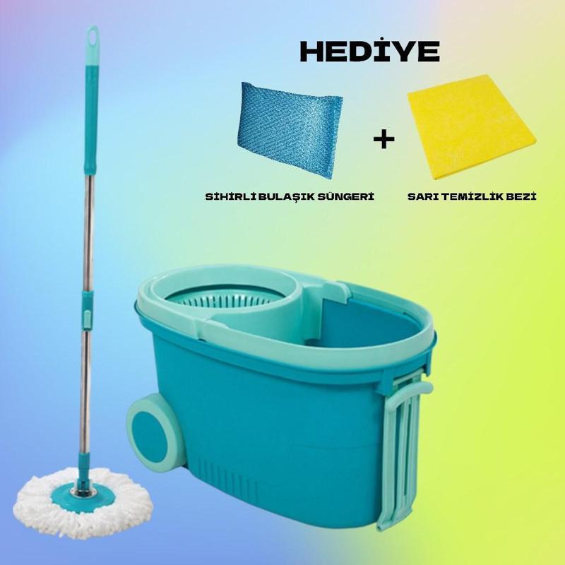 Technow Motek MT-10 Comfort Mop Tekerlekli Taşıma Saplı Mop + Temizlik Seti