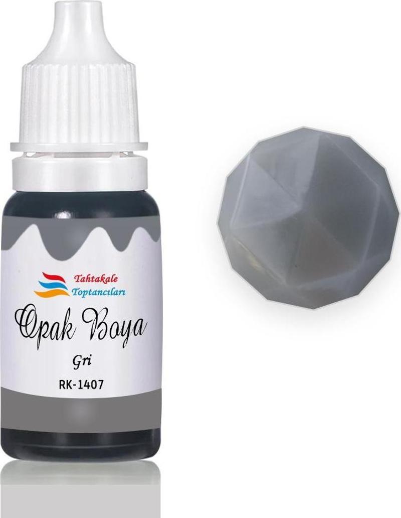 Epoksi Reçine Opak Boya Pigment Opak Epoksi Boyası 20 ML  Gri - 1407