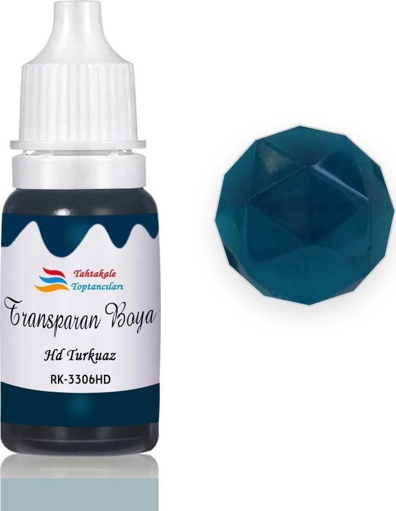 Epoksi Reçine Transparan Boya Pigment Şeffaf Epoksi Boyası 20 ML  HD Turkuaz - 3306HD