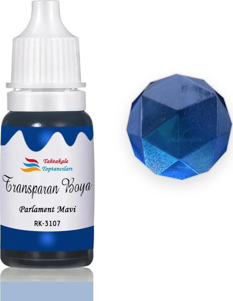 Epoksi Reçine Transparan Boya Pigment Şeffaf Epoksi Boyası 20 ML  Parlament Mavi - 3107