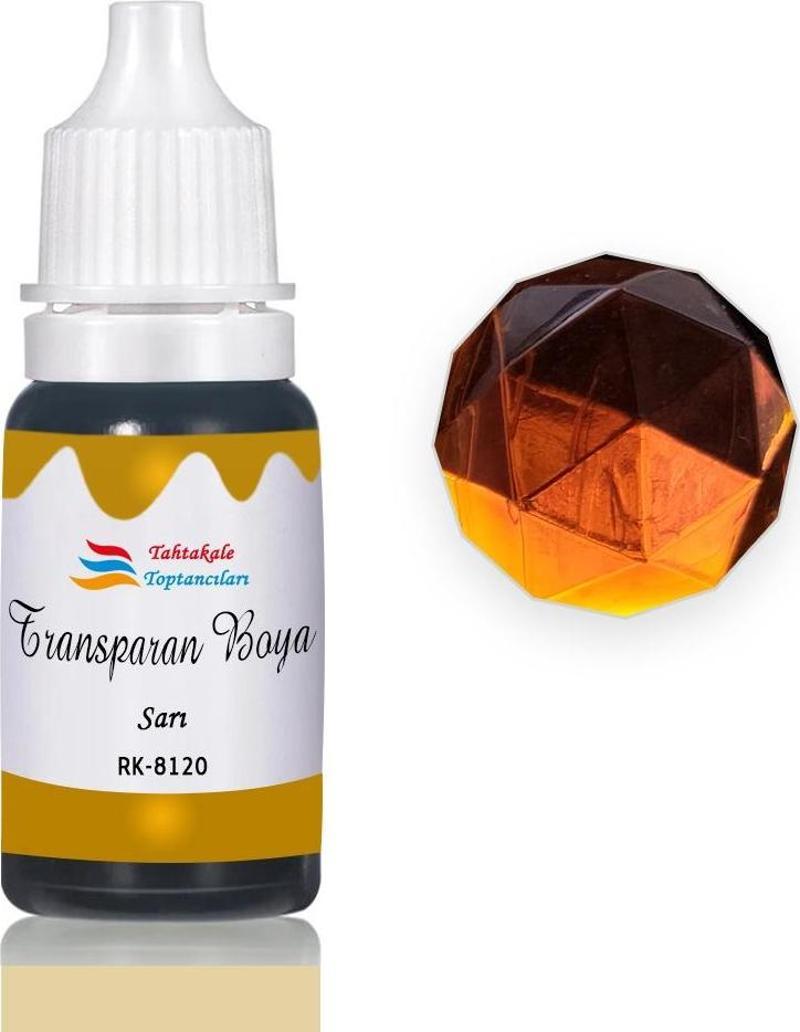 Epoksi Reçine Transparan Boya Pigment Şeffaf Epoksi Boyası 20 ML  Sarı - 8120