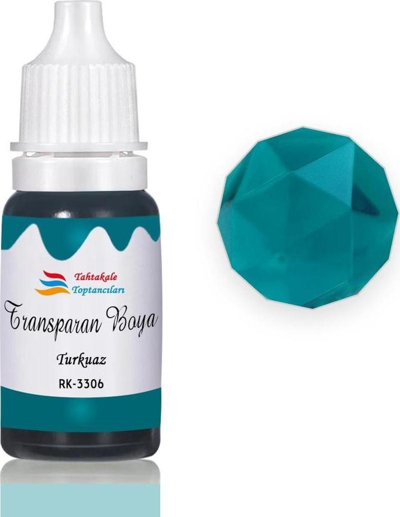 Epoksi Reçine Transparan Boya Pigment Şeffaf Epoksi Boyası 20 ML  Turkuaz - 3306