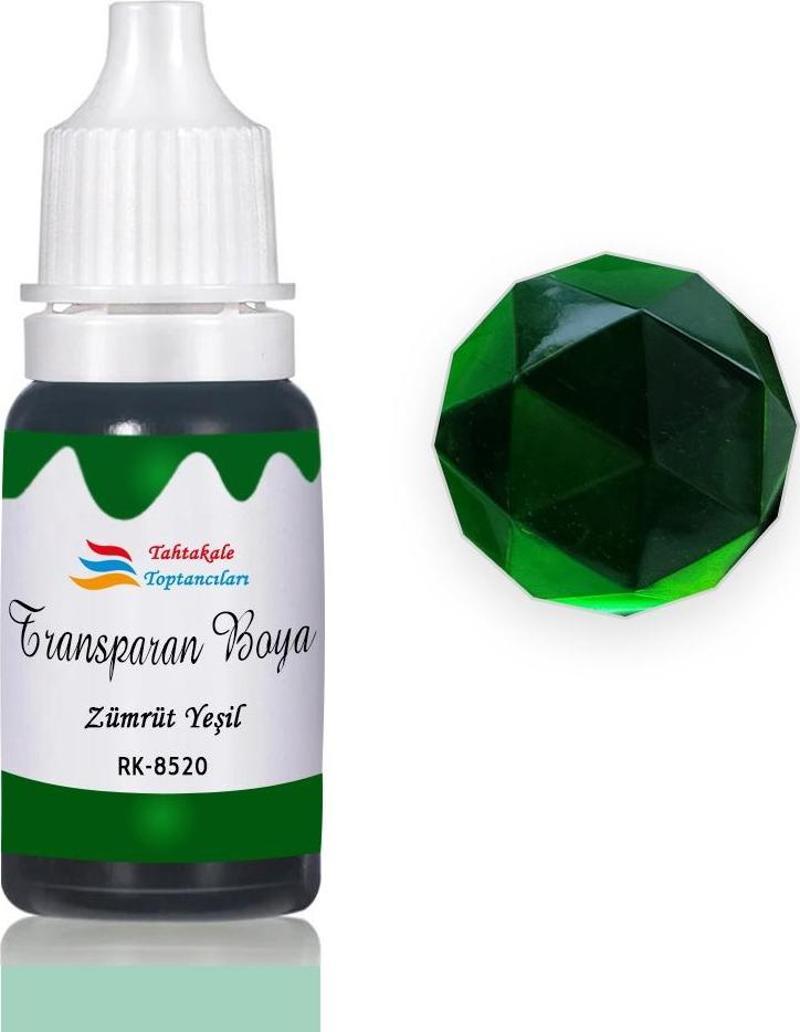 Epoksi Reçine Transparan Boya Pigment Şeffaf Epoksi Boyası 20 ML  Zümrüt Yeşil - 8520