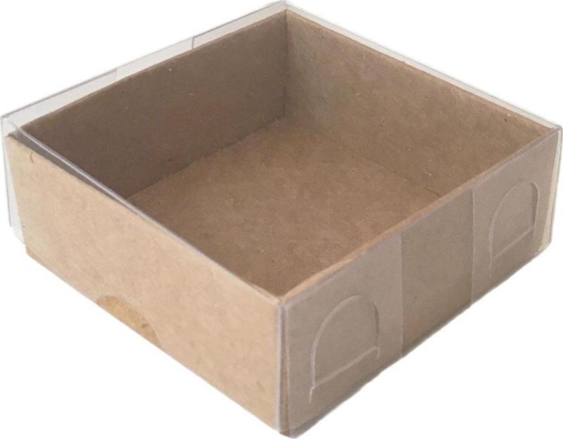 Asetat Kutu Altı Karton 5X5X2,2 CM (50 Adet)  Kraft