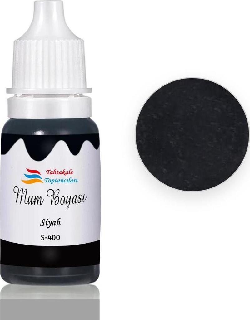 Mum Boyası Sıvı Pigment Boya 20 ML  Siyah - S400