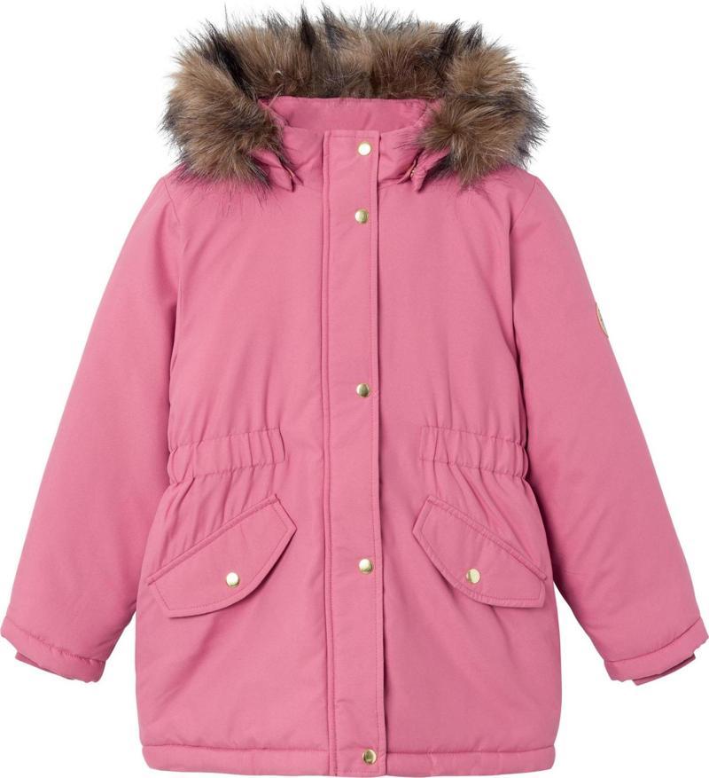 I13216493-HEATHER RO Name It Nkfmarlın Parka Jacket  Pb &amp;Ccedil;ocuk Mont Pembe