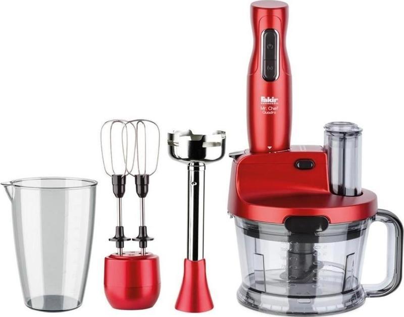 Mr Chef Quadro Blender Seti Rouge Premium Yüksek Performans Turbo Özellikli