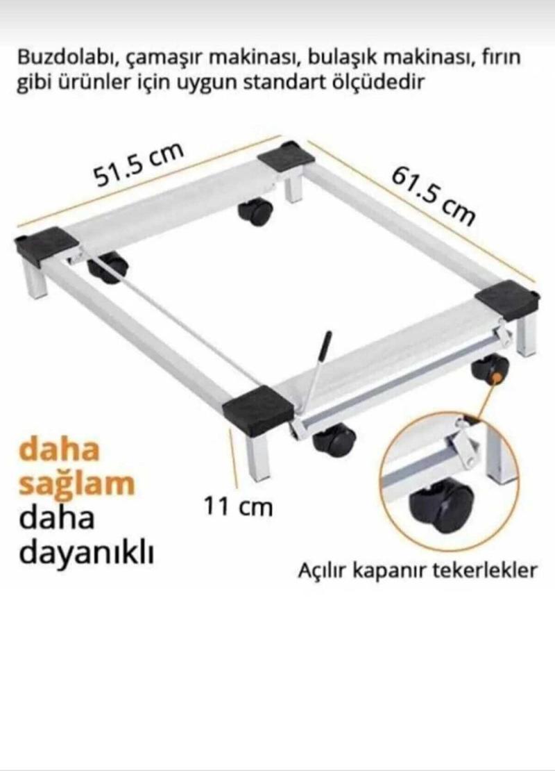 Beyaz Eşya Altlığı Buzdolabı Bulaşık Çamaşır Makinesi Taşıma Altlığı Metal Çeksür 60*51  1061-Cn