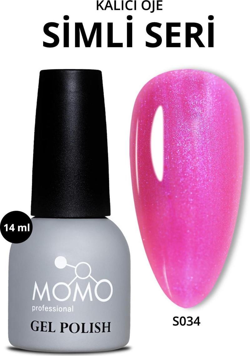 Kalıcı Oje S034, Mor Sedefli Fuşya, 14 ml