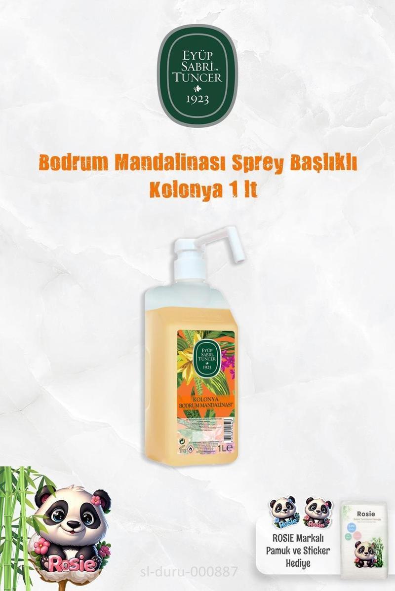 Bodrum Mandalinası Sprey Başlıklı Kolonya 1 lt ve ROSIE