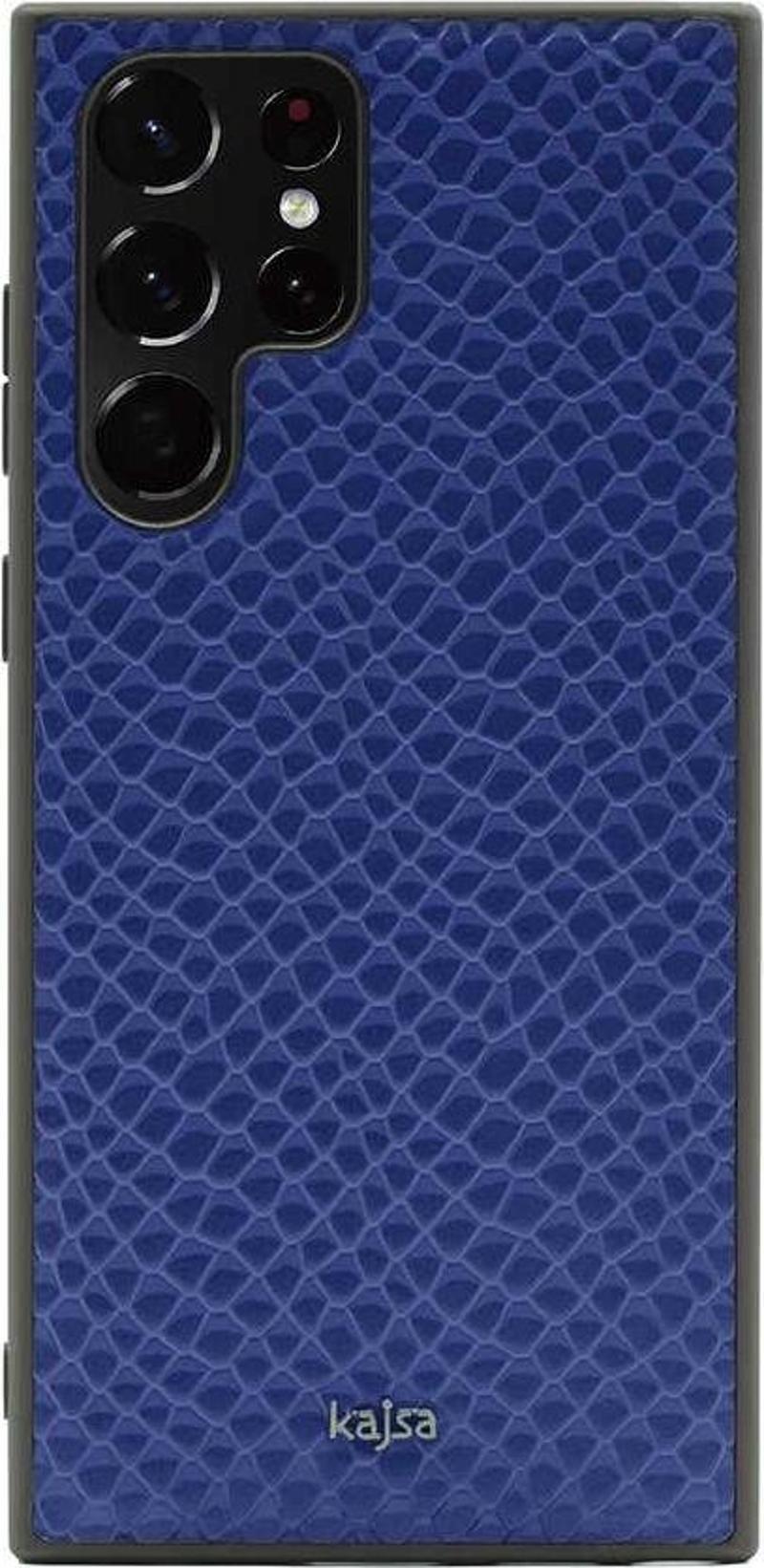 Galaxy S22 Ultra Kılıf Pearl Pattern Hakiki Deri Kapak