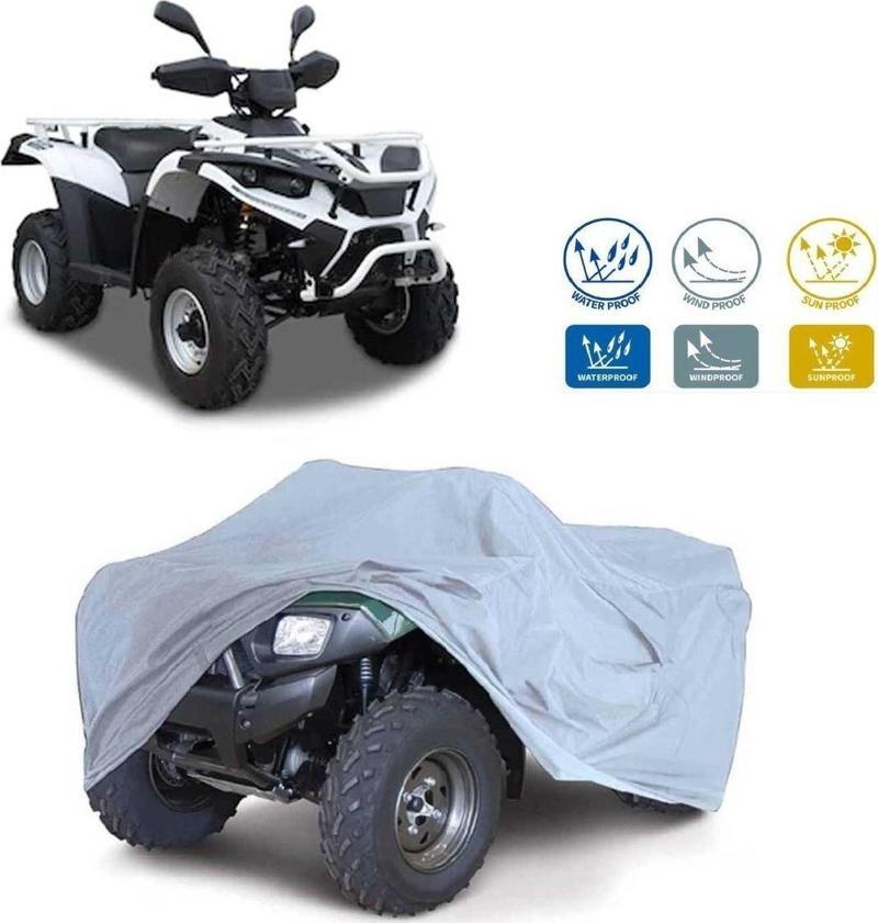 Kuba Racer 380 Atv Su Geçirmez Brandası -Gri