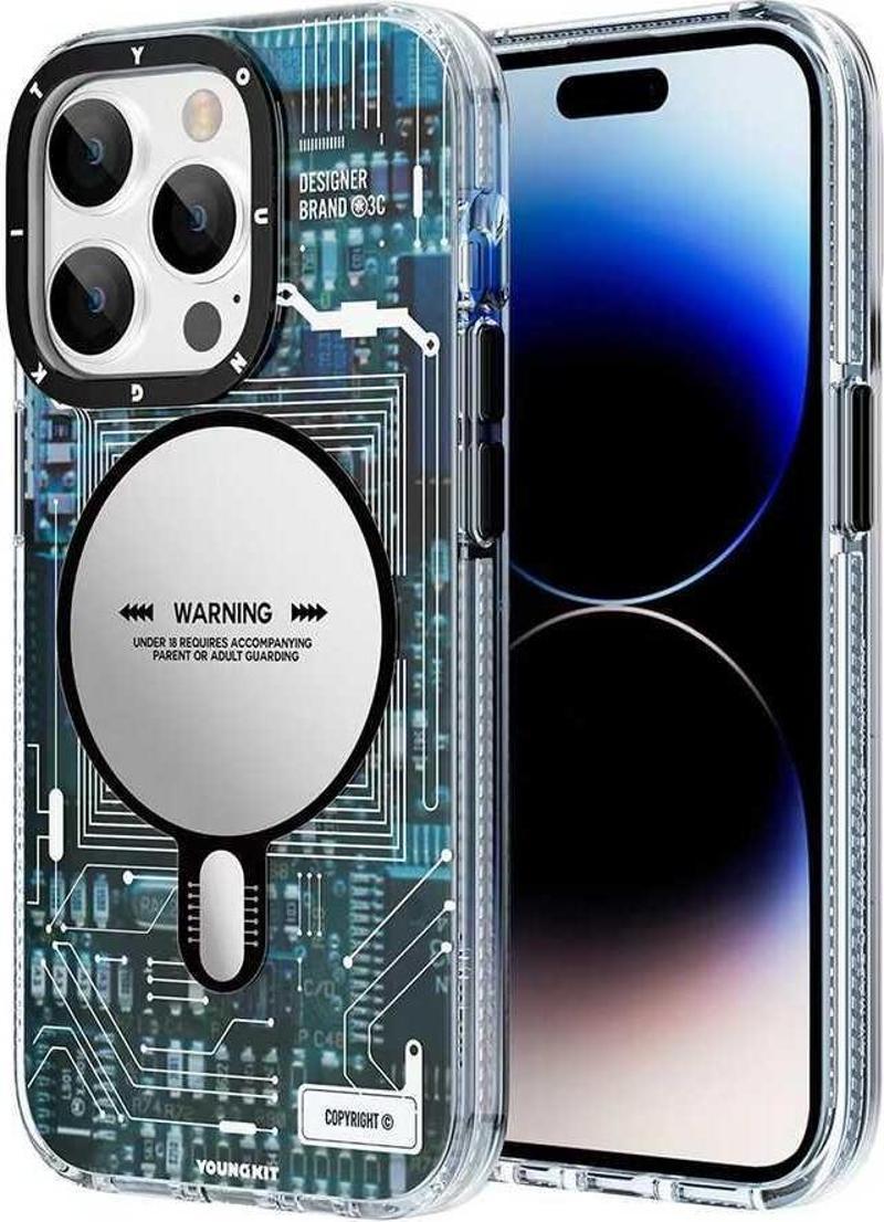 Apple iPhone 14 Pro Kılıf Magsafe Şarj Özellikli Technology Serisi Kapak