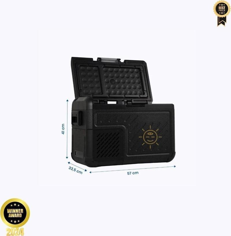 35 Litre Siyah 12/24 Volt Buzdolabı