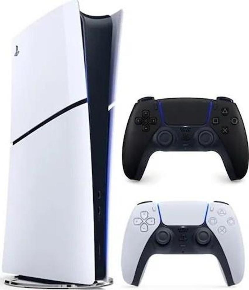 Playstation 5 Slim Dijital 1TB + 2 Dualsense Beyaz-Siyah