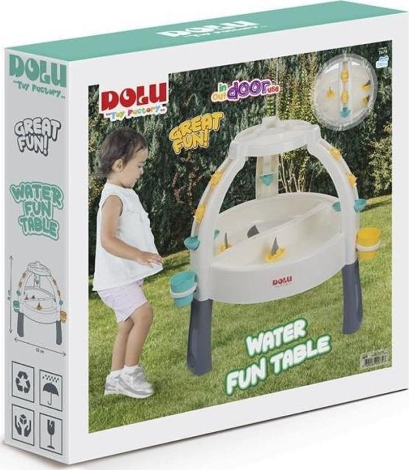 2674 Eğlenceli Çeşme Kum ve Su Masası -Dolu