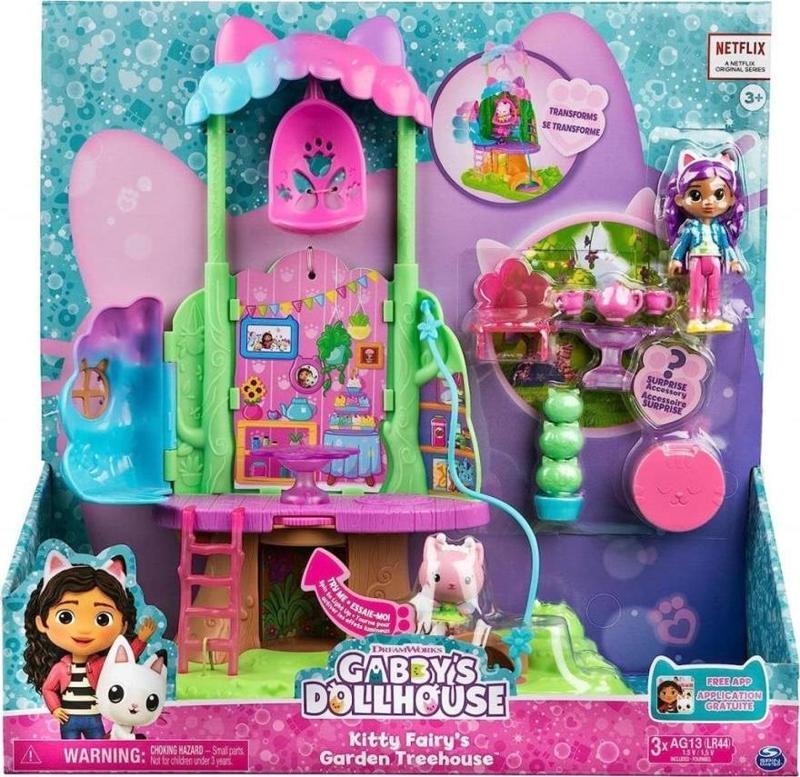 3071121 Gabbys Dollhouse Kitty Fairynin Ağaç Evi Oyun Evi