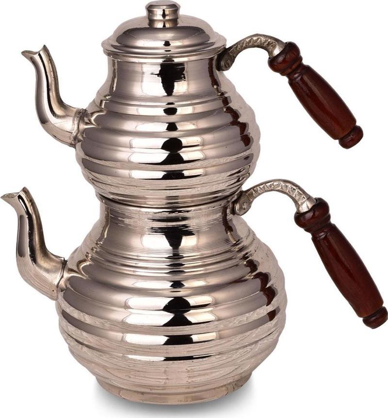 Premium Collection Bery Kalın Bakır Çaydanlık Orta Boy