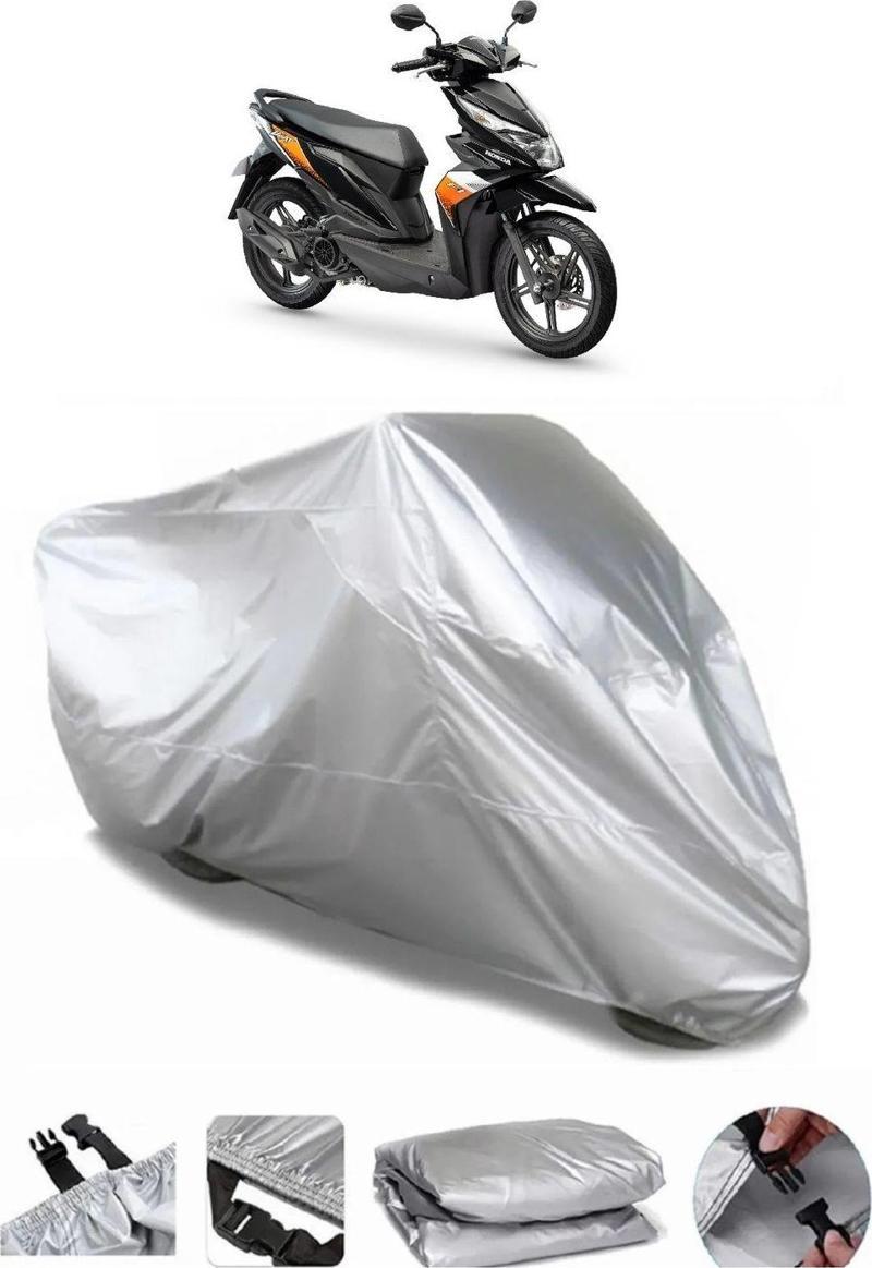 Honda Scv 100 F Beat Gri Su Geçirmez Motosiklet Brandası Premium