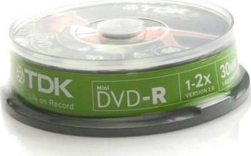 DVD-RW CAM 10 lu 30min 1.4GB CAKE BOX