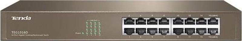 TEG1016D 16 Port 10-100-1000 Mbps Switch Çelik Kasa Rack Mount