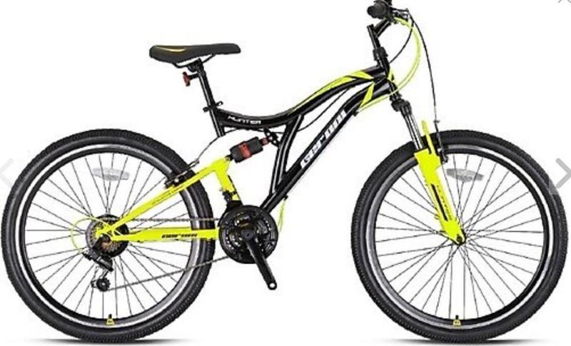 HUNTER - 26" MTB - 21 Vites - V.B. - Siyah- Neon Sarı/Beyaz