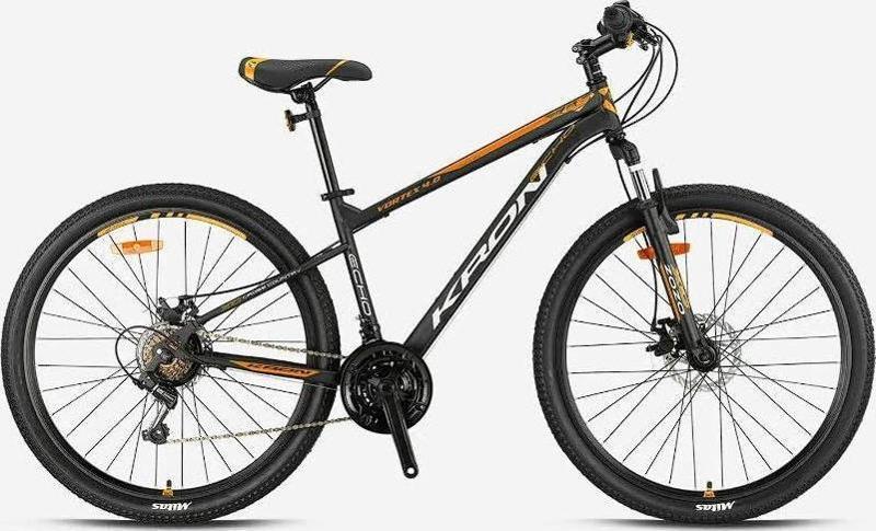 VORTEX 4.0 - 26  MTB - 16' - 21 Vites - M.DISC - Mat Siyah-Gri/Neon Turuncu