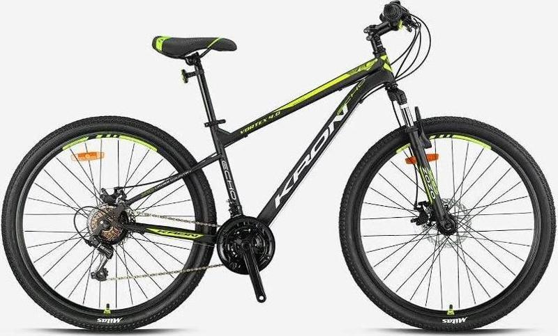 VORTEX 4.0 - 27.5  MTB - 16' - 21 Vites - M.DISC - Mat Siyah-Gri/Neon Sarı