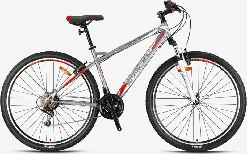 Vortex 4.0 -29"  Mtb - 18 - 21 Vites - V.B. (Papuç Fren) - Mat Füme-Kırmızı/Gri