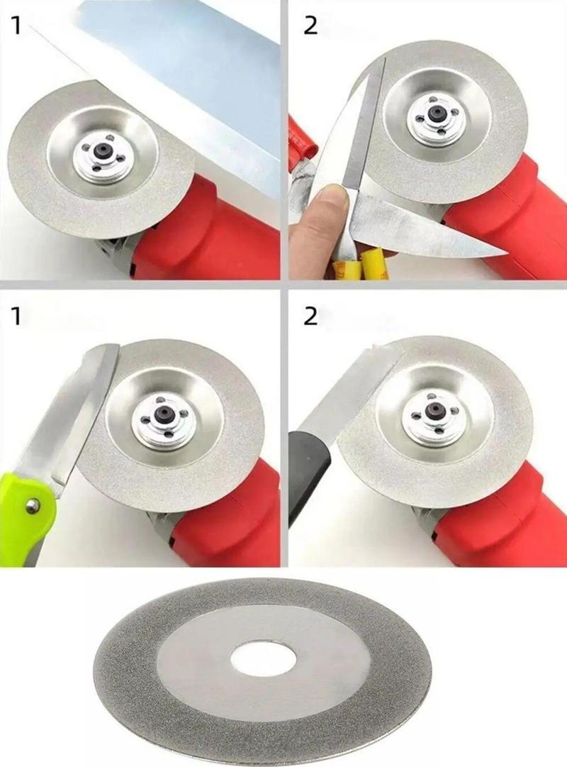 Bıçak Satır Makas Balta Bileme Diski 100Mm Elmaslı Eğeleme Disk Avuç Taşlama Spiral Uyumlu Disk