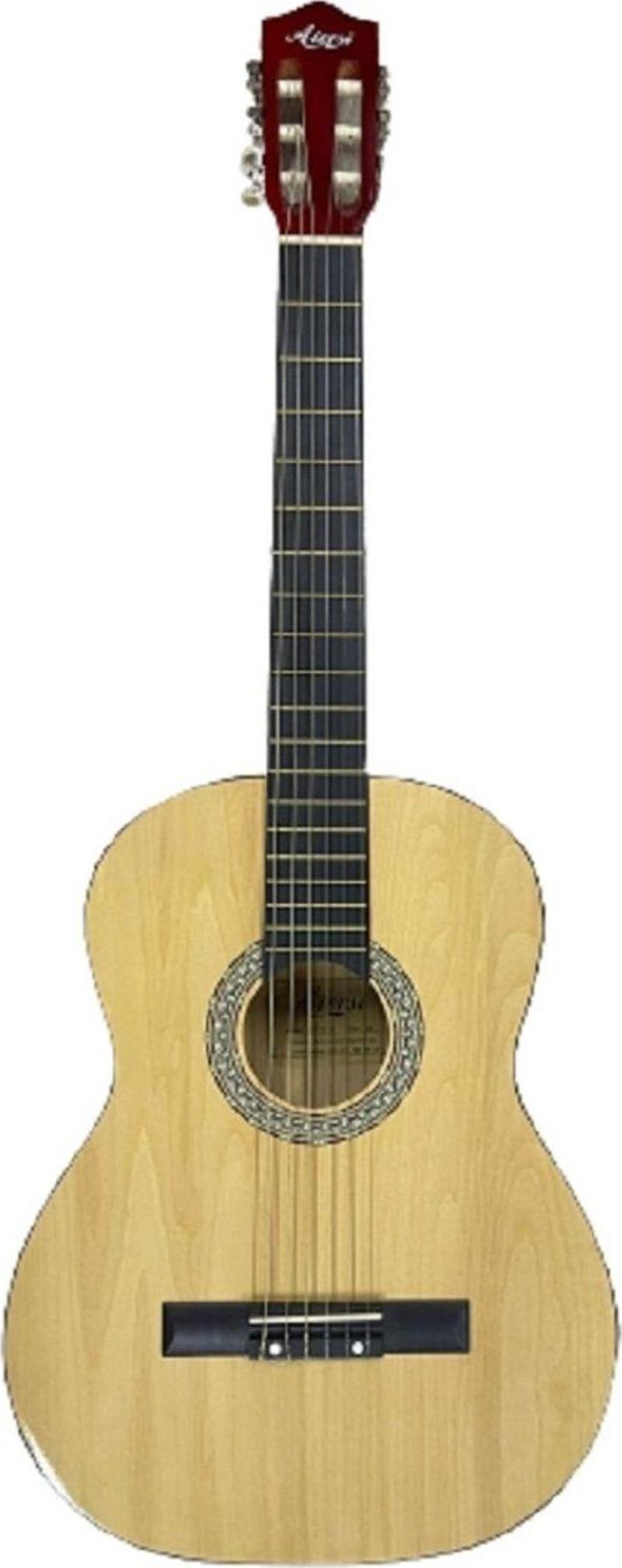 Klasik Gitar Tam Boy 4/4 Naturel Sap Ayarlı Üst Kalite