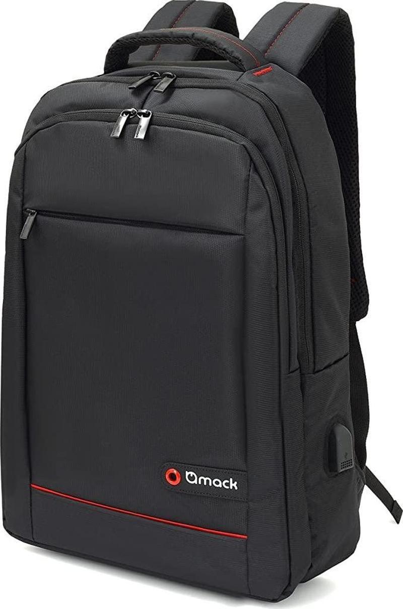 MCC-007 17.3" Office USB Girişli Notebook Sırt Çantası Siyah