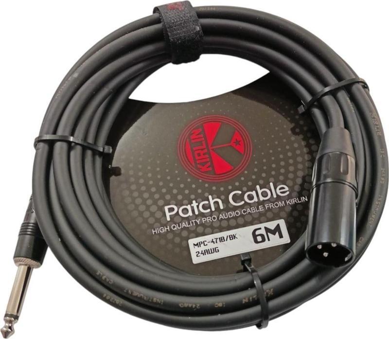 MPC-471B 6 Mt. Patch Cable Bağlantı Kablosu XLR MALE - 1/4 İNÇ MONO PLUG
