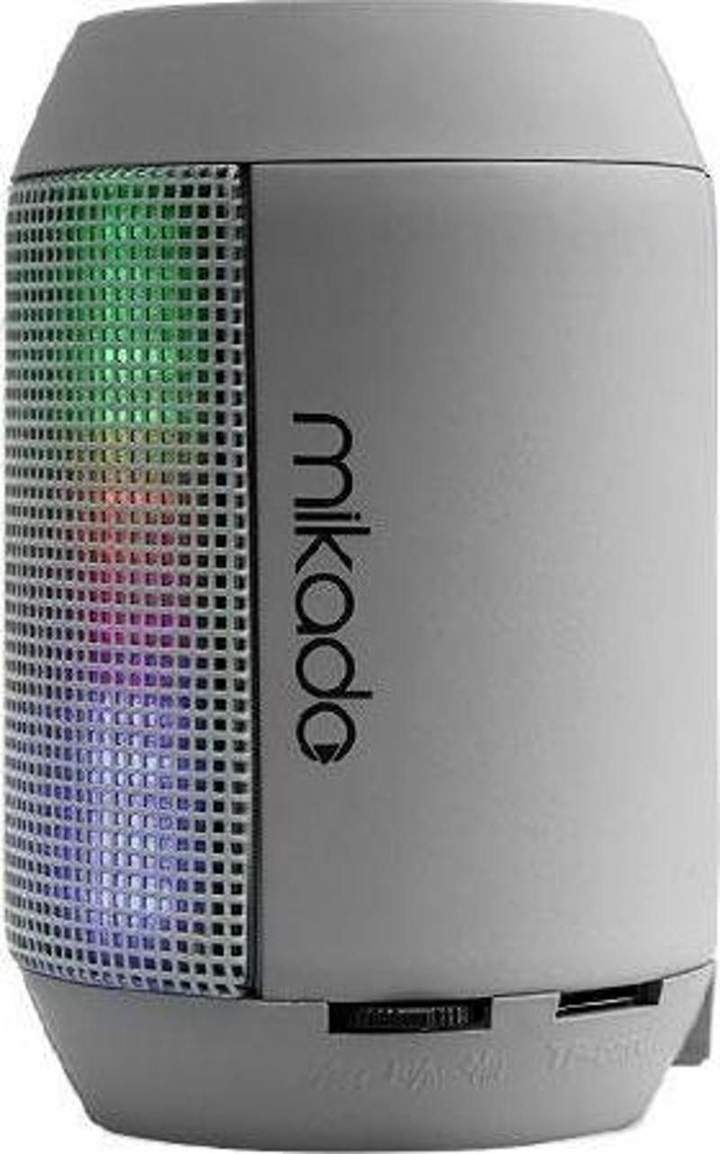 Md-15Bt Fm Destekli Bluetooth Gri Led Show Speaker