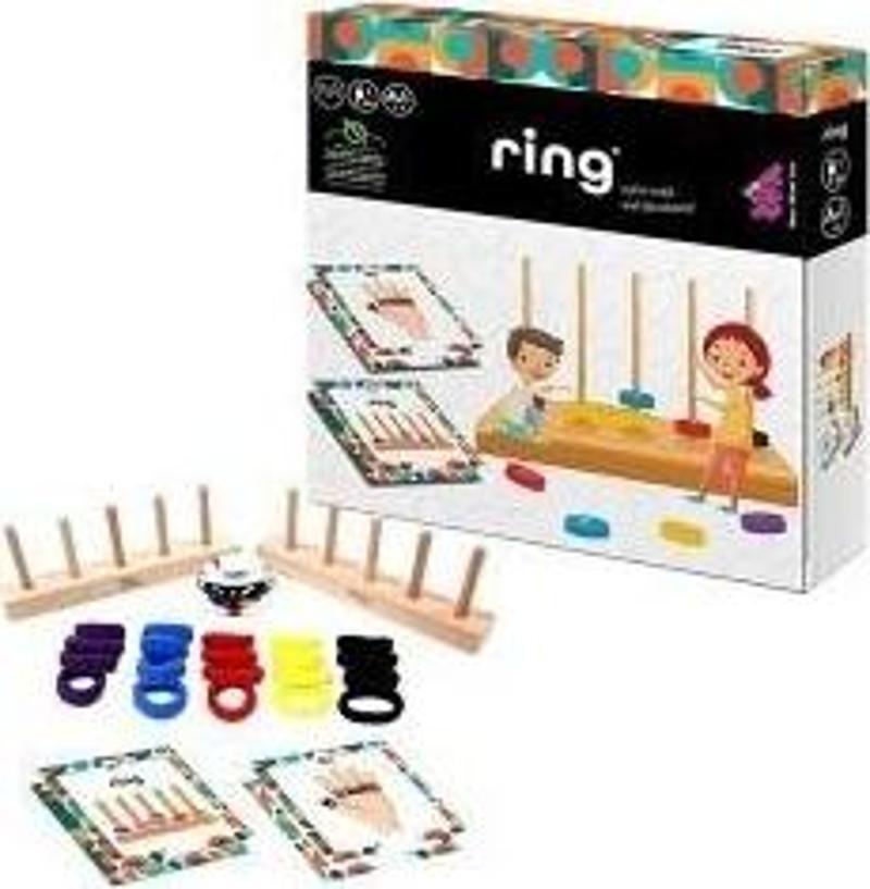 Ring Ahşap Zeka ve Akıl Oyunu 3+ Yaş 2 Oyuncu