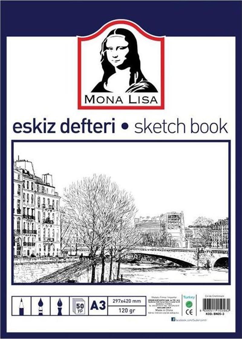 Monalisa Eskiz Defteri 50 YP 120 GR A3 BN05-3