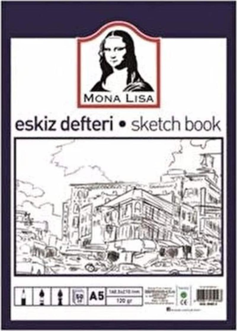 Monalisa Eskiz Defteri 50 YP A5 120 GR BN05-5