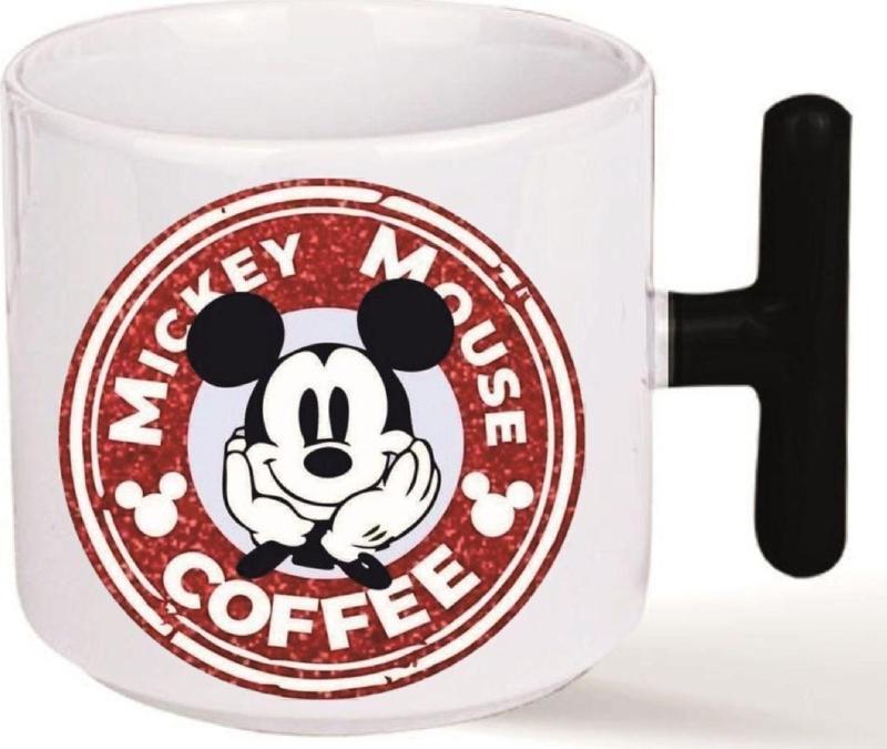 Kişiye Özel Minnie Mouse Coffee Kalp Kulp Özel Süblimasyon Kaliteli Baskılı Porselen Kupa Bardak Siyah T