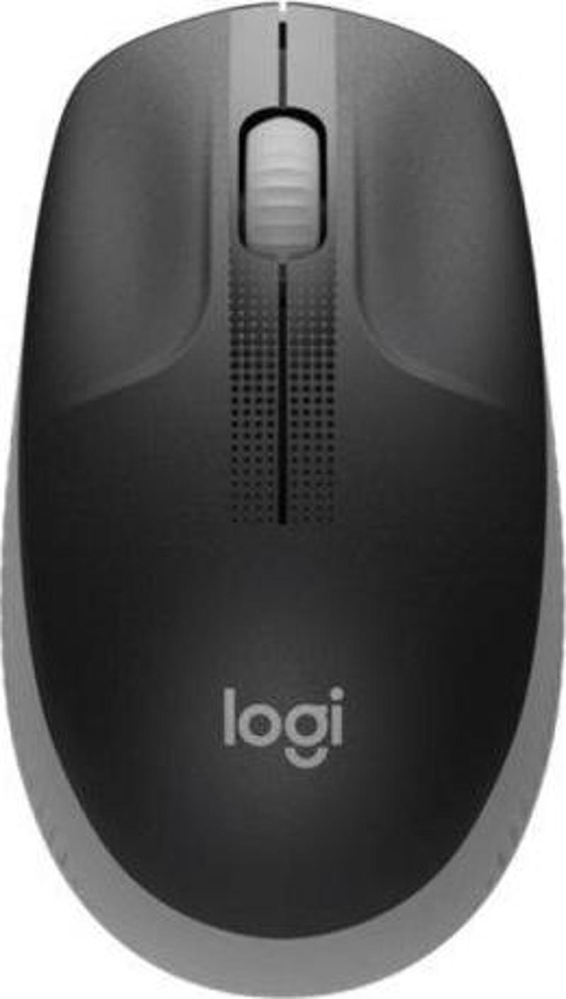 910-005906 M190 Kozak Gri Büyük Boy Kablosuz Mouse Optik 1000 Dpı Buton