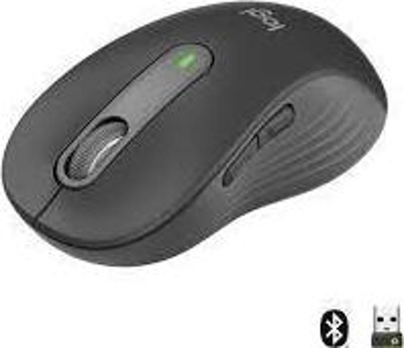 Signature M650 Büyük Boy Sağ El Için Sessiz Kablosuz Mouse - Siyah