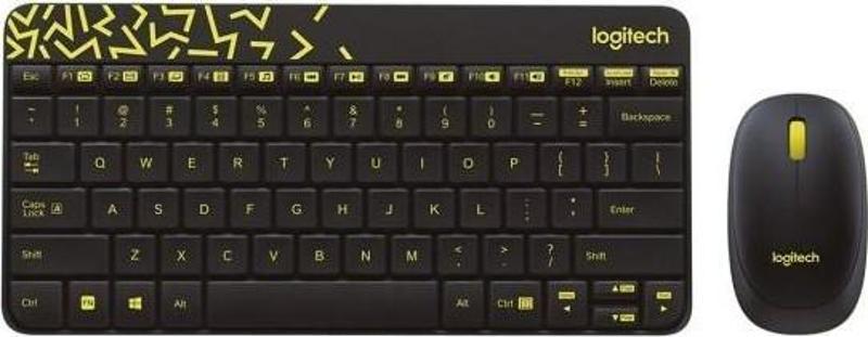 920-008215 MK240 Siyah-Sarı Kablosuz Klavye Mouse Set