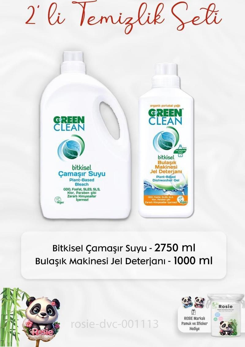 Çamaşır Suyu 2750 ml, B.Makinesi Jel Deterjanı 1 lt ve ROSIE