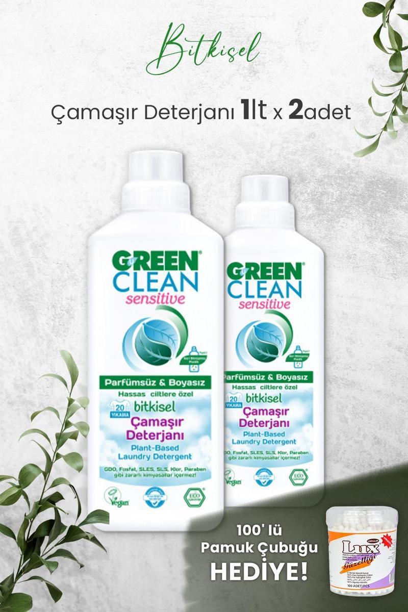 Sensıtıve Kokusuz Çamaşır Deterjanı 1 L x 2 Adet ve Hediyeli
